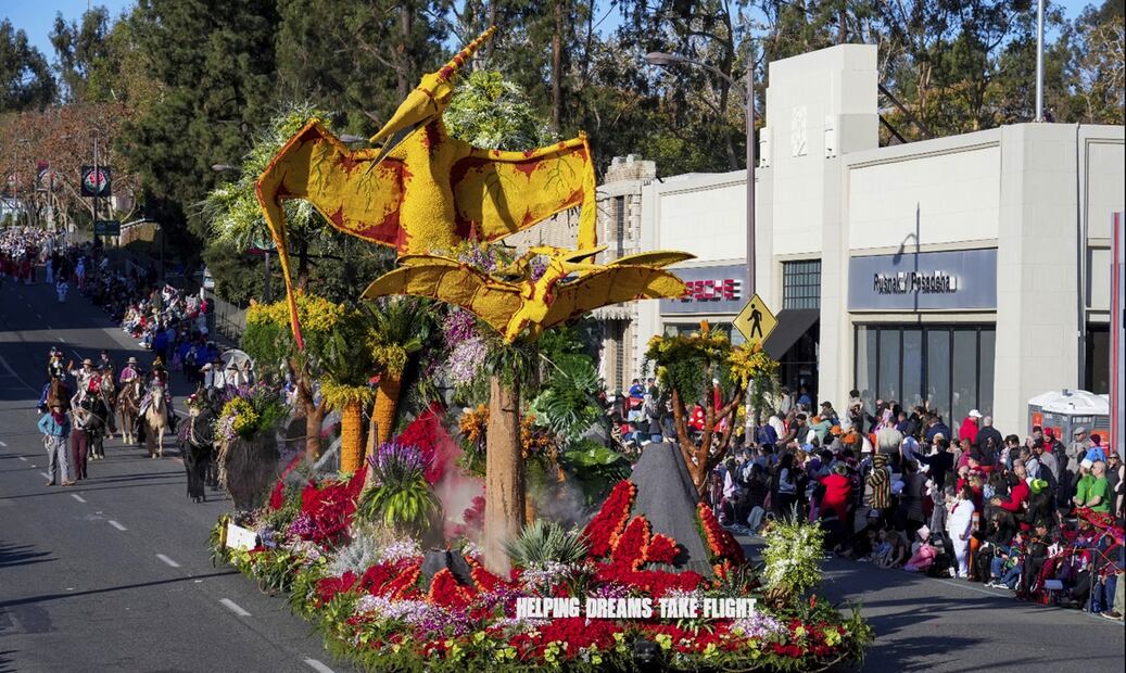 Desfile de las Rosas 2025 en Pasadena, California. Foto: AP