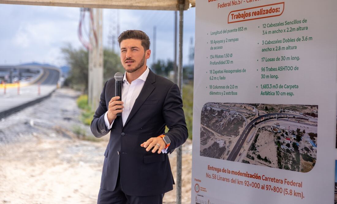 Samuel García inauguró la primera etapa de la Carretera Interserrana. Foto: Especial/Archivo