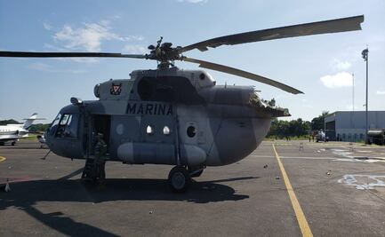 Helicóptero que se desplomó en Villahermosa pertenece a la Marina