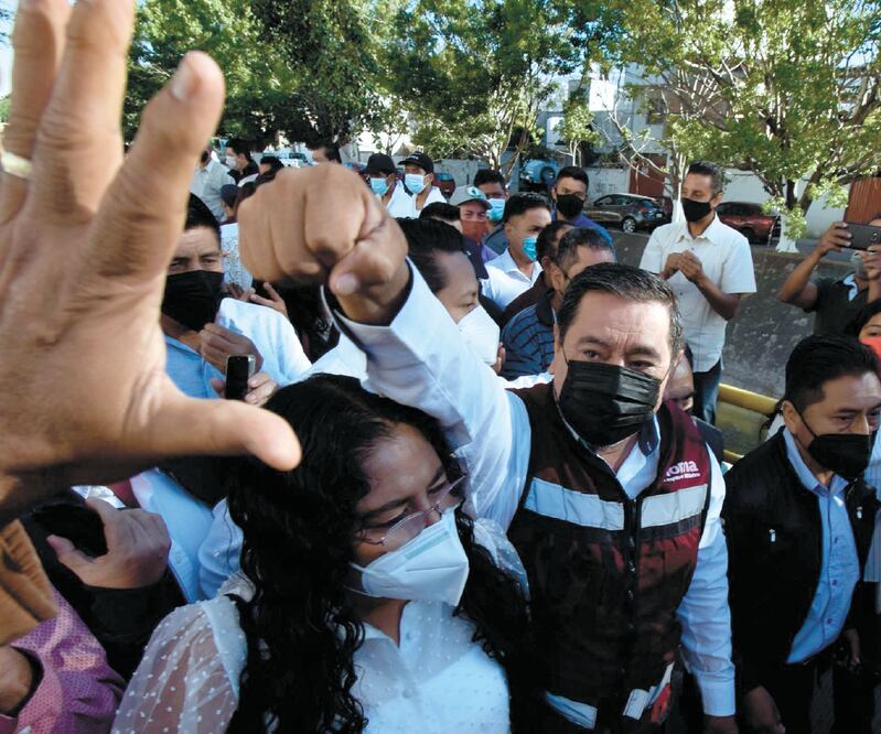 De acuerdo con una fuente dentro del Instituto Electoral y de Participación Ciudadana, Morena no solicitó la sustitución de Salgado Macedonio como su candidato a la gubernatura. Foto: ARCHIVO EL UNIVERSAL