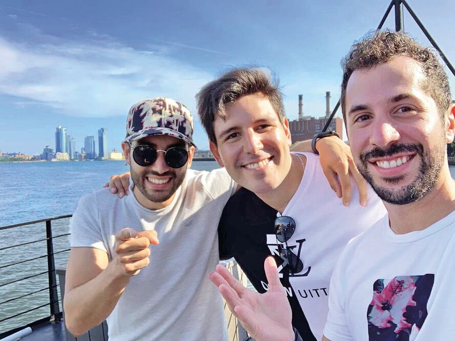 Cristóbal Bahamondes “Cris Pepper”, José Roberto Islas “Telich” y Franco Albertini. CORTESÍA