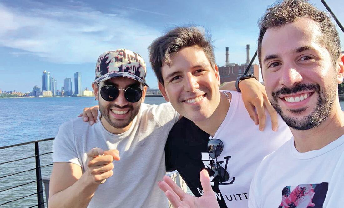 Cristóbal Bahamondes “Cris Pepper”, José Roberto Islas “Telich” y Franco Albertini. CORTESÍA