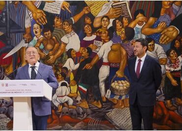 Abren al público mural ‘El Despertar de México’ en el antiguo Palacio del Ayuntamiento