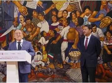Abren al público mural ‘El Despertar de México’ en el antiguo Palacio del Ayuntamiento