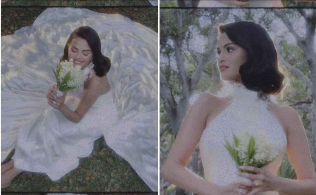 El vestido de novia de Selena Gómez fue hecho especialmente para ella por la casa diseñadora Ralph Lauren. Foto: Instagram @selenagomez
