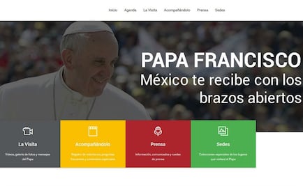Desarrollan web sobre visita del Papa