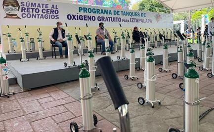 Iztapalapa inicia préstamo gratuito de tanques de oxígeno