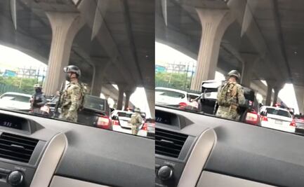 Video. En pleno debate sobre militarización, Marina realiza operativo en Periférico para liberar a víctima de secuestro