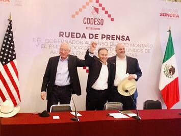 Se reúnen gobernador de Sonora y el embajador de EU en México