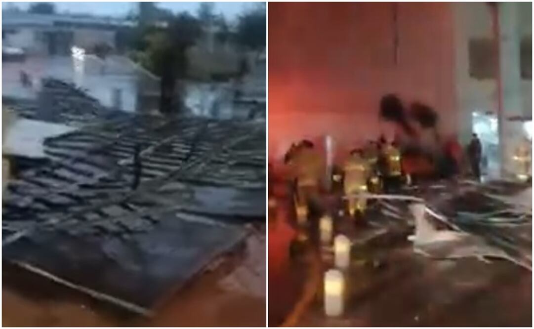 Protección Civil y cuerpo de Bomberos retiraron el escombro para restaurar a la brevedad. Foto: Tomada de video