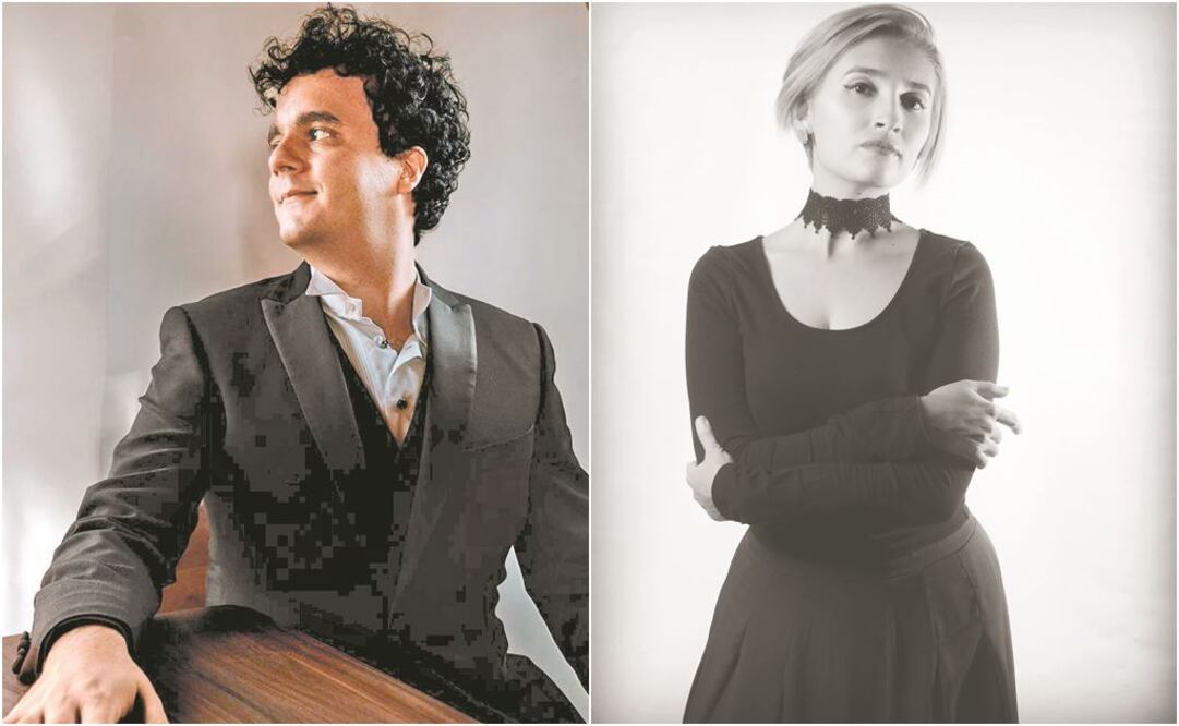 Eduardo Salmón también es pianista, pero hoy instruye a jóvenes vía Internet, mientras la soprano Carolina Torres da clases en línea a cuatro alumnos. FOTOS: ESPECIAL