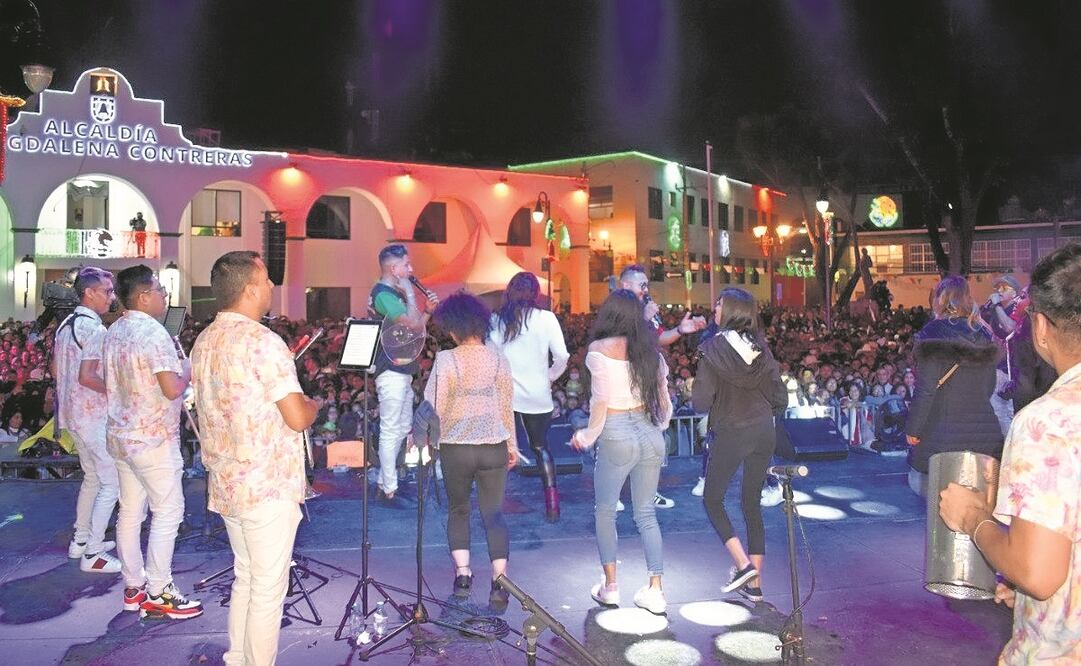 En Magdalena Contreras se presentaron El Mimoso, Grupo Niche y Los Cadetes de Linares. Foto: Especial 