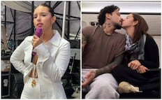 Ángela Aguilar, puro amor con Nodal en España: así ensaya "Cielito lindo", tema que cantará en Premios Juventud 