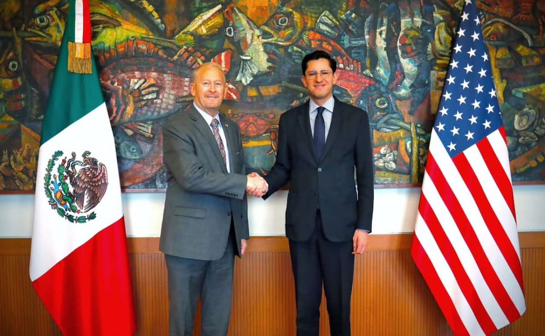 Canciller Velasco y embajador Johnson dan seguridad a agenda bilateral (21/07/2026). Foto: Especial