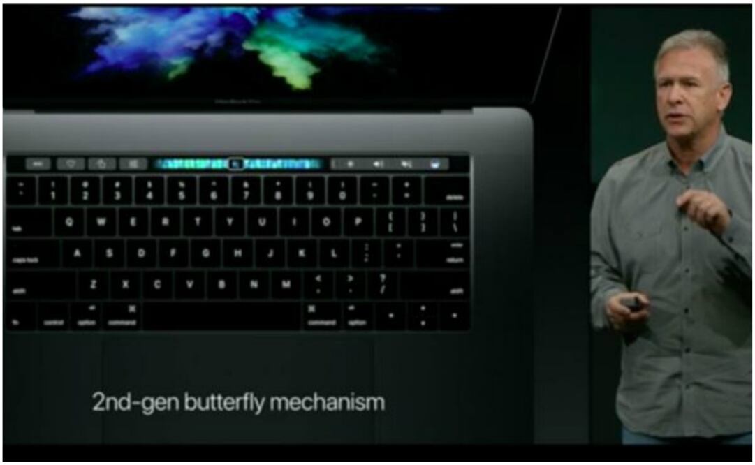 En esta nueva barra se encuentra un sensor biométrico (Touch ID) diseñado para desbloquear la pantalla principal mediante el empleo de la huella dactilar 