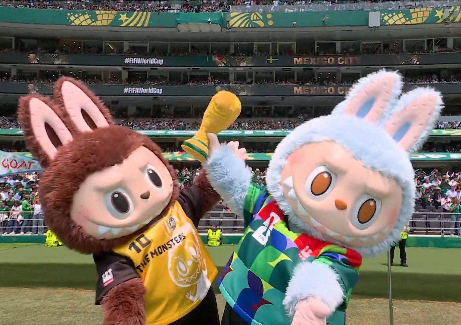 VIDEO: Labubus gigantes invaden inauguración del Mundial 2026; así fue el momento viral