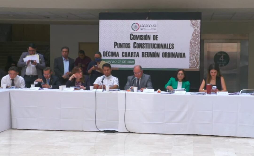 Comisión de Puntos Constitucionales de San Lázaro. Foto: Captura de pantalla