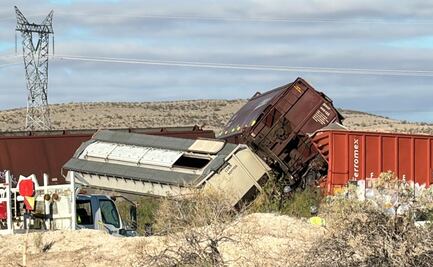 Descarrilamiento de tren deja migrantes lesionados y un menor extraviado en Chihuahua
