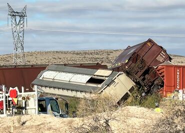 Descarrilamiento de tren deja migrantes lesionados y un menor extraviado en Chihuahua