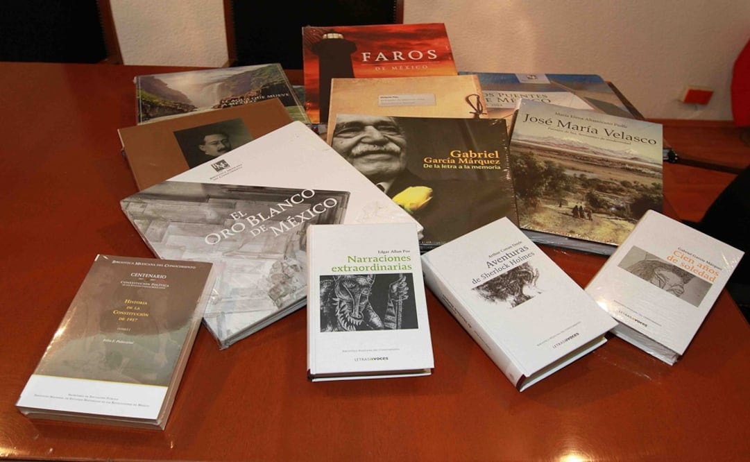 Títulos de la literatura universal o nacional, de la historia, el arte llegaran a todas las bibliotecas del país. FOTO: Notimex