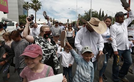 Familia LeBarón se manifiesta en contra del gobierno de Chihuahua
