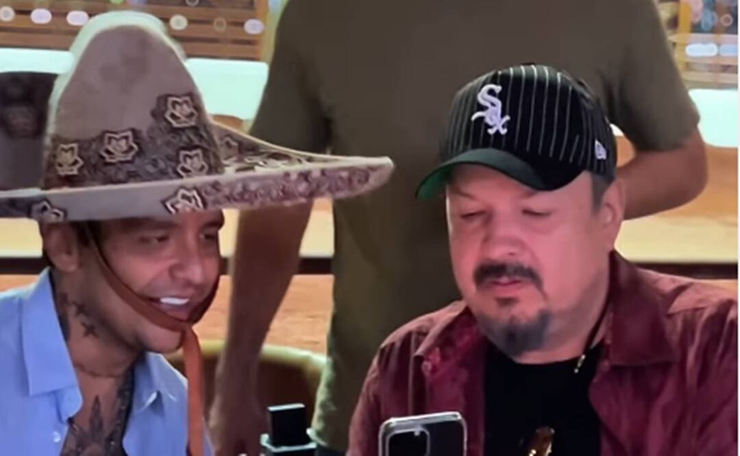 Christian Nodal y Pepe Aguilar presumen en redes lo bien que se llevan, ahora como yerno y suegro.
