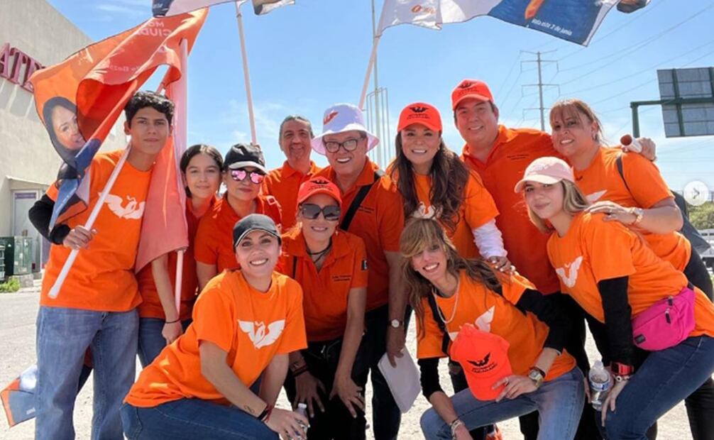 Campaña de la conductora Brenda Bezares en el distrito 8 de Nuevo León. Foto: Instagram @bbezares