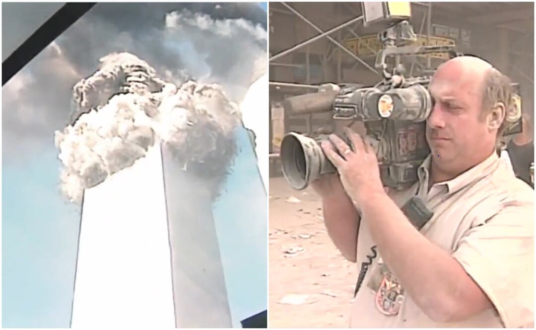 A las 9:03 am, el vuelo 175 de United Airlines se estrelló contra la torre sur, generando una gran explosión. Fotos: 'X' @southlandpost