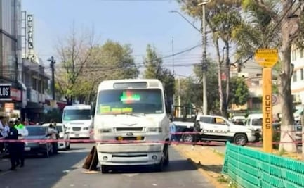 Hombre muere atropellado por transporte público en centro de Tlalnepantla; conductor y su acompañante huyeron