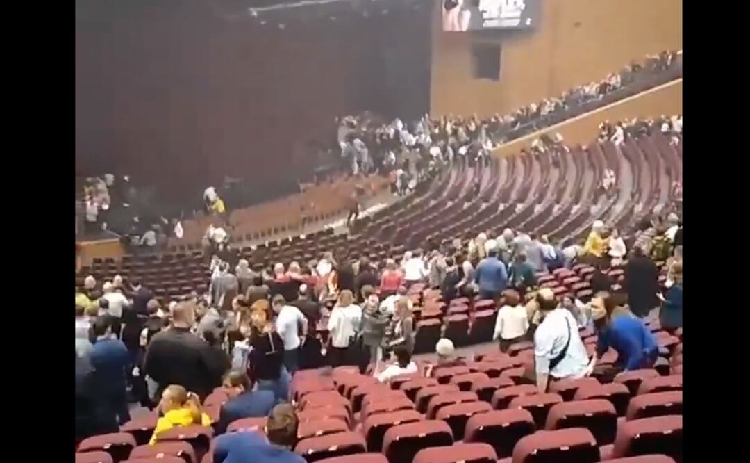 Tiroteo en sala de conciertos en Moscú. Foto: Tomada de Video