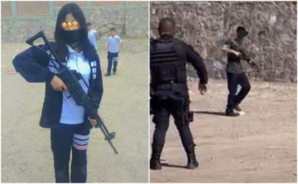 Aparecen más fotos de alumnos con armas en escuelas, presuntamente con policías de Purísima del Rincón, en Guanajuato
