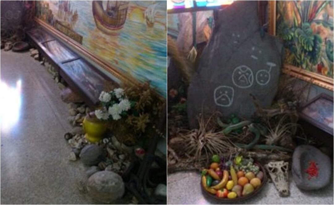 Altar santero en el Palacio de Miraflores (Especiales)