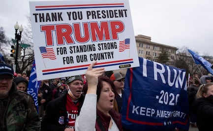 Simpatizantes de Trump rechazan en Washington el triunfo de Biden