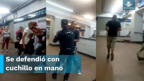 Captan riña en la estación Panteones de la Línea 2 del Metro CDMX