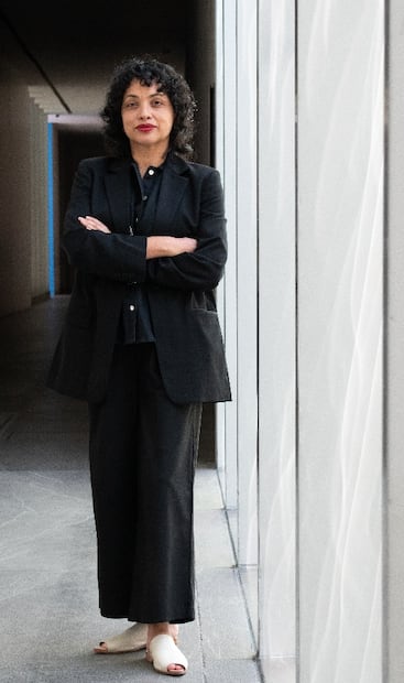 Amanda de la Garza, directora del Museo de Arte Contemporáneo de la U. N. A. M., en entrevista con El Universal por su nombramiento como subdirectora artística del Museo Reina Sofía. Fotos: Abril Angulo/ El Universal.