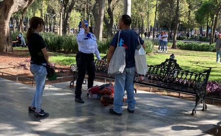 Mujer en situación de calle apuñala a hombre en la Alameda Central