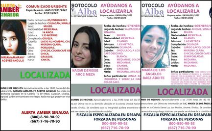 Localizan a 3 de las 4 mujeres reportadas como desaparecidas en Sinaloa