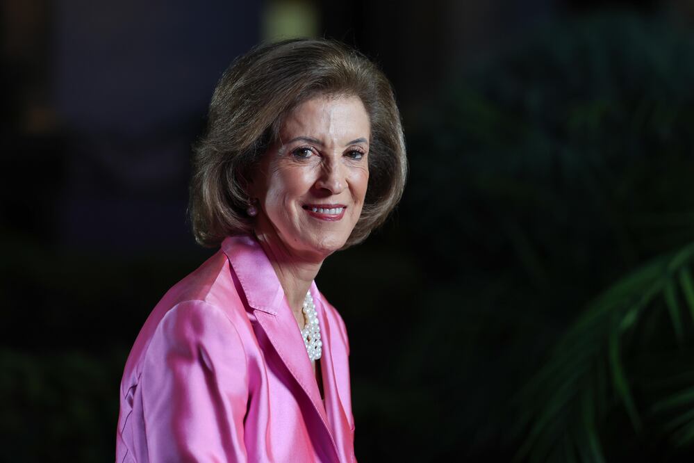Magdalena Carral Cuevas recibió la presea Luz Lajous por parte del International Women’s Forum México en el claustro de Sor Juana.
FOTO: DIEGO SIMÓN SÁNCHEZ
