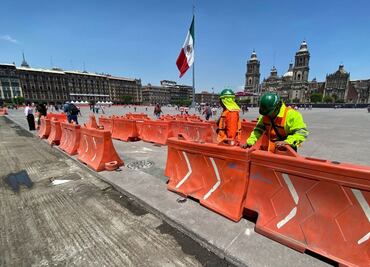Con 20% de avance, peatonalización del Zócalo de la CDMX