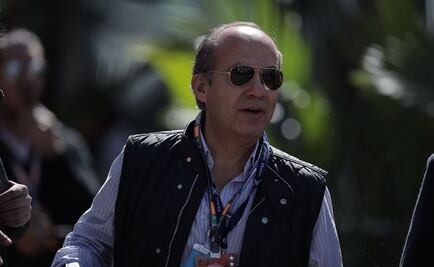 Ex presidente Felipe Calderón asiste al GP de México