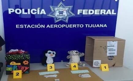 Aseguran droga oculta en muñecos de peluche en Baja California