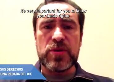 Demian Bichir orienta en video a inmigrantes en EU