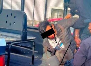 Casi linchan a sujeto por intento de “levantón” contra una mujer en San Andrés Cholula, Puebla