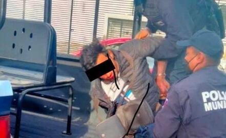 Casi linchan a sujeto por intento de “levantón” contra una mujer en San Andrés Cholula, Puebla 