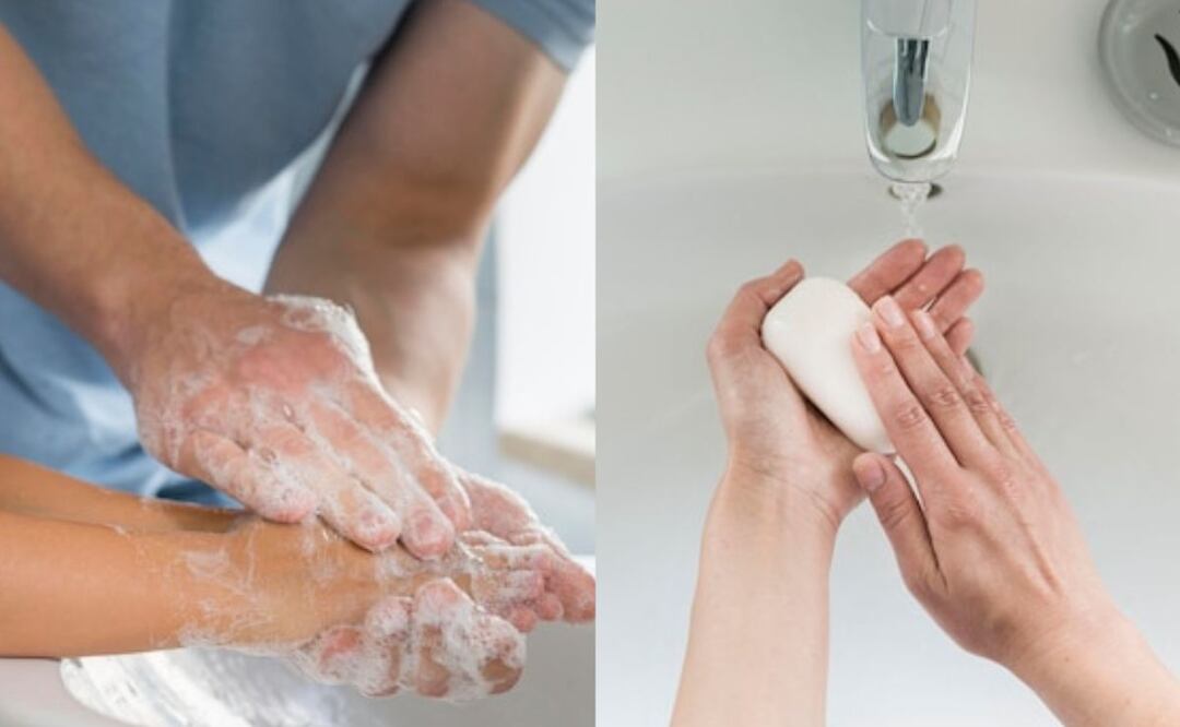 El uso excesivo de jabones antibacterianos puede presentar varios riesgos. Fuente: Freepik.