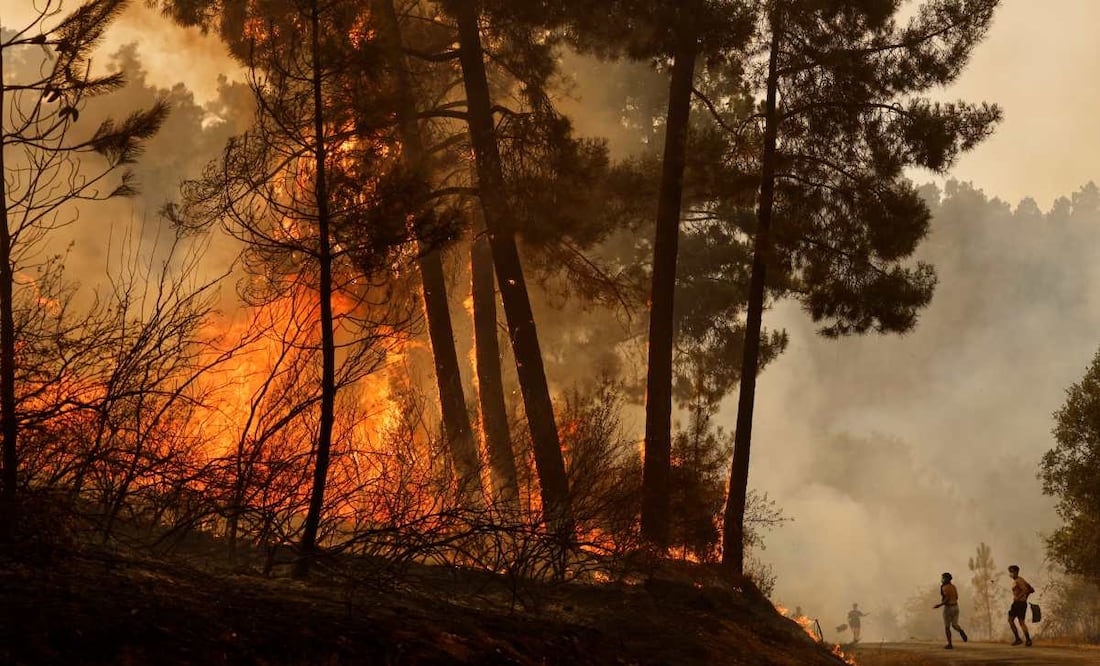 Incendio forestal en Laroco, España, el miércoles 13 de agosto de 2025. Foto: AP/Archivo