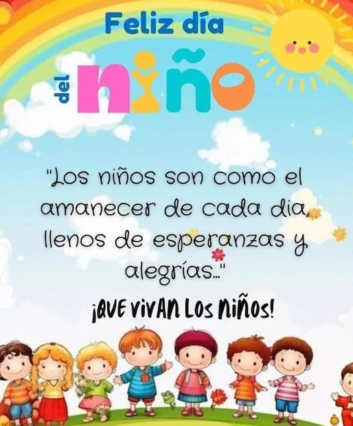 Las mejores imágenes para dedicar este 30 de abril, Día del Niño. Foto: Redes sociales