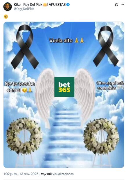 En redes sociales, usuarios y aficionados del deporte se despiden de la plataforma de apuestas en línea bet365. Foto: Captura de pantalla X