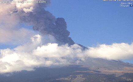Popocatépetl registra 343 emisiones y 4 sismos volcatectónicos