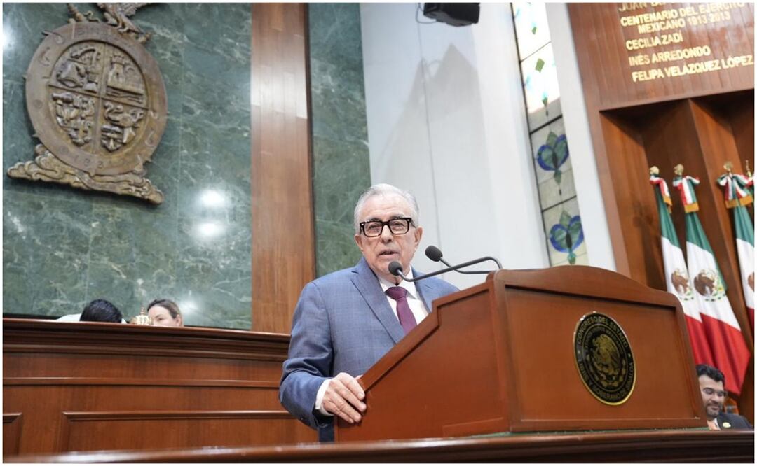 Rubén Rocha Moya al rendir el Tercer Informe de su mandato (29/11/2024) Foto: Oficial